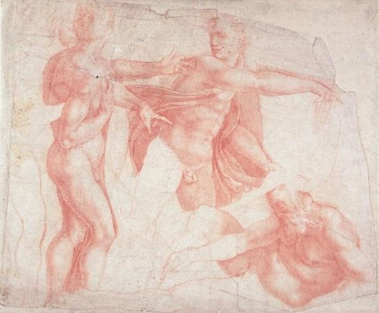 PHOTOWALL / Buonarroti,Michelangelo - Studies of Male Nudes (e2093)