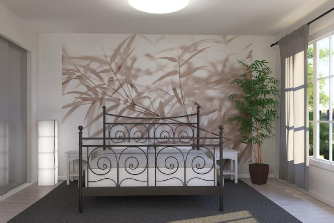 PHOTOWALL / Miniature Bamboo - Sepia (e6189)