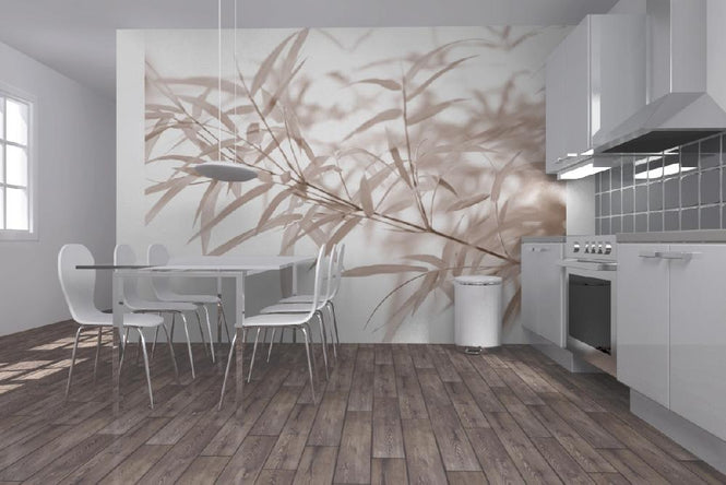 PHOTOWALL / Miniature Bamboo - Sepia (e6189)