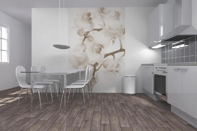 PHOTOWALL / Orchidee - Sepia (e19502)