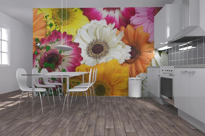 PHOTOWALL / Panoramic Flowers Colors (e19494)