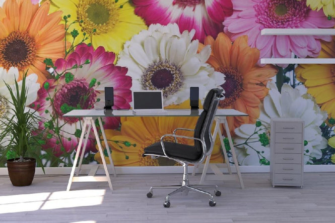 PHOTOWALL / Panoramic Flowers Colors (e19494)