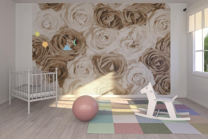 PHOTOWALL / Nice Roses - Sepia (e19474)