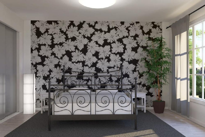 PHOTOWALL / Anemonblad - Black (e19388)