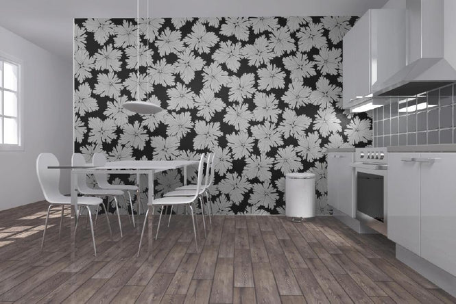 PHOTOWALL / Anemonblad - Black (e19388)