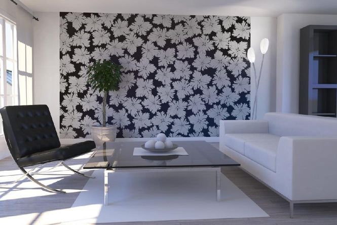 PHOTOWALL / Anemonblad - Black (e19388)