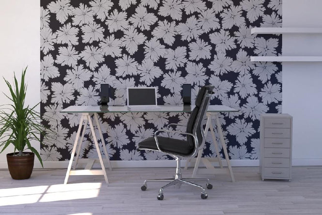 PHOTOWALL / Anemonblad - Black (e19388)