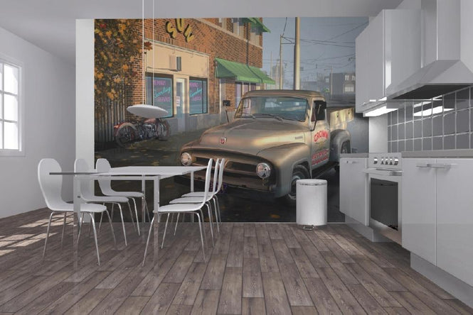 PHOTOWALL / Elvis Truck Sun Records (e19546)