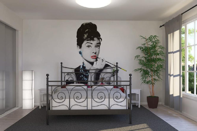 PHOTOWALL / Hepburn - White (e19642)