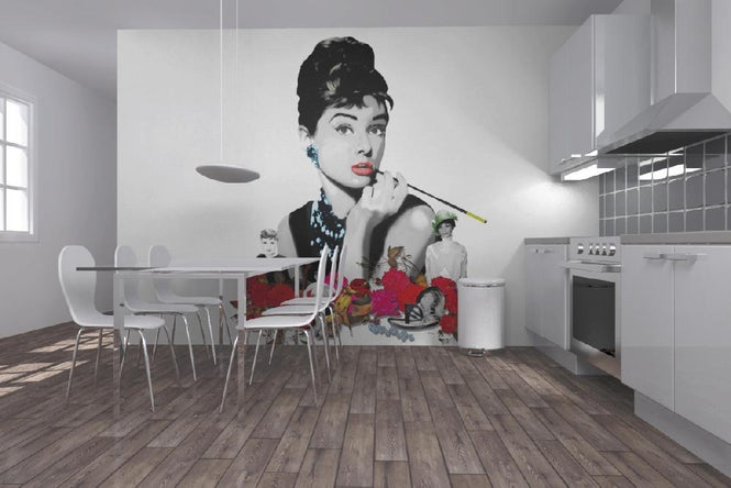 PHOTOWALL / Hepburn - White (e19642)
