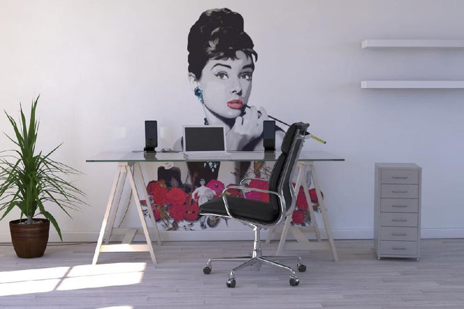 PHOTOWALL / Hepburn - White (e19642)