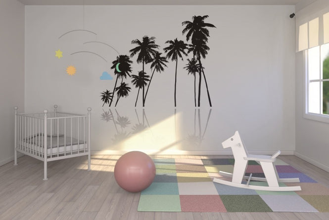 PHOTOWALL / Black Palms (e19686)
