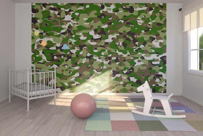 PHOTOWALL / Camouflage - Green (e19909)