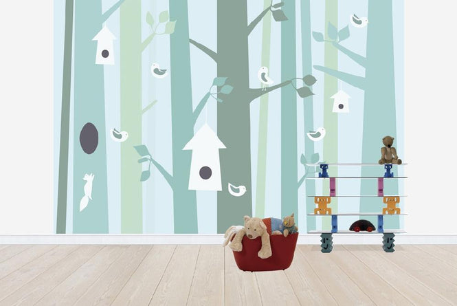 PHOTOWALL / Birdforest - Green (e20078)