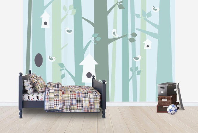 PHOTOWALL / Birdforest - Green (e20078)