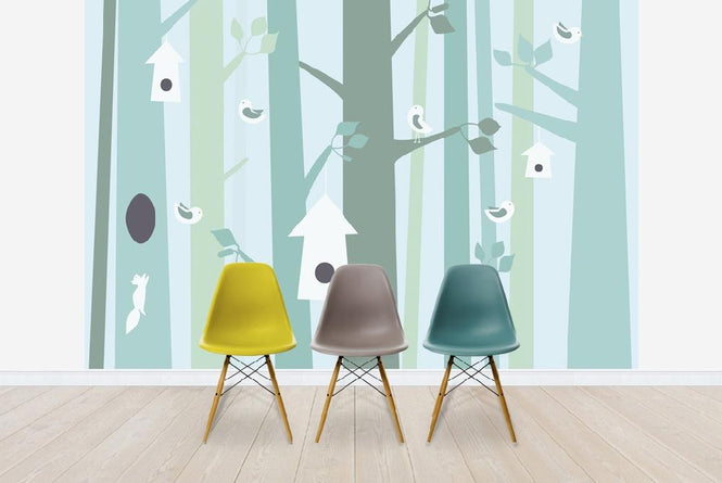 PHOTOWALL / Birdforest - Green (e20078)