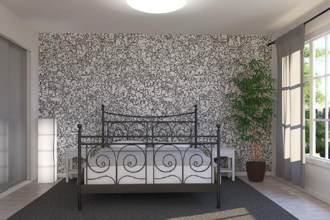 PHOTOWALL / Zoenpatroon - Black (e20126)