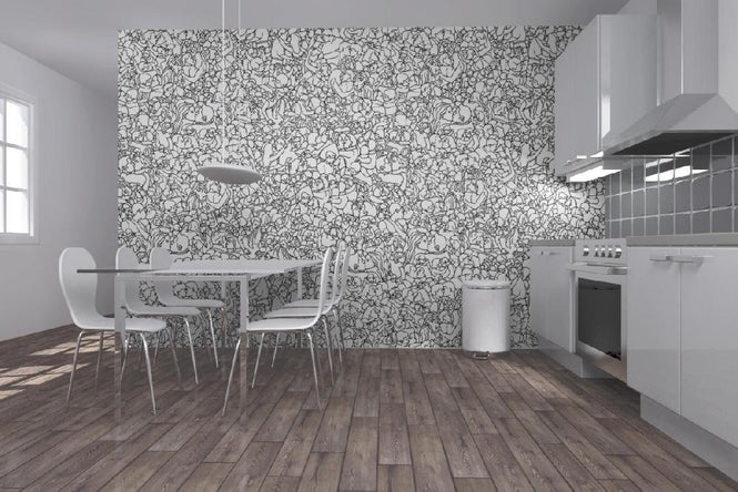 PHOTOWALL / Zoenpatroon - Black (e20126)