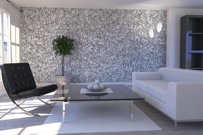 PHOTOWALL / Zoenpatroon - Black (e20126)
