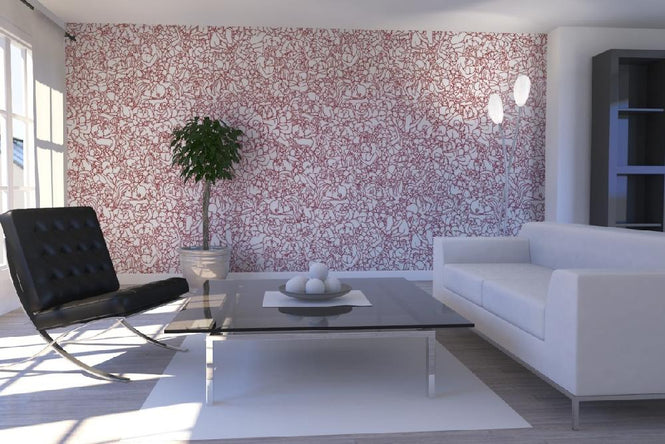 PHOTOWALL / Zoenpatroon - Red (e20129)