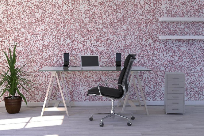 PHOTOWALL / Zoenpatroon - Red (e20129)