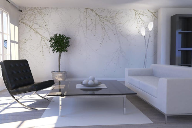 PHOTOWALL / Black Beech - Beige (e20233)