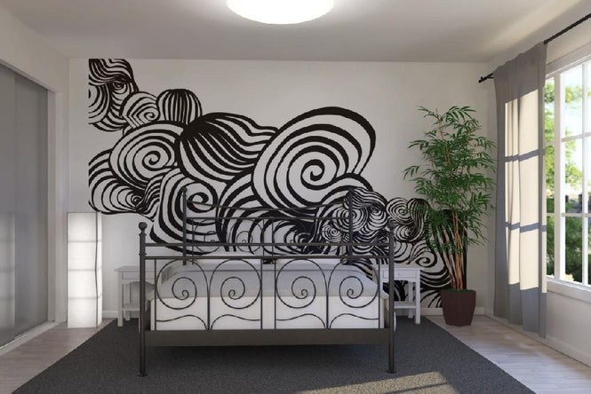 PHOTOWALL / Abstract Tornado - b/w (e20300)