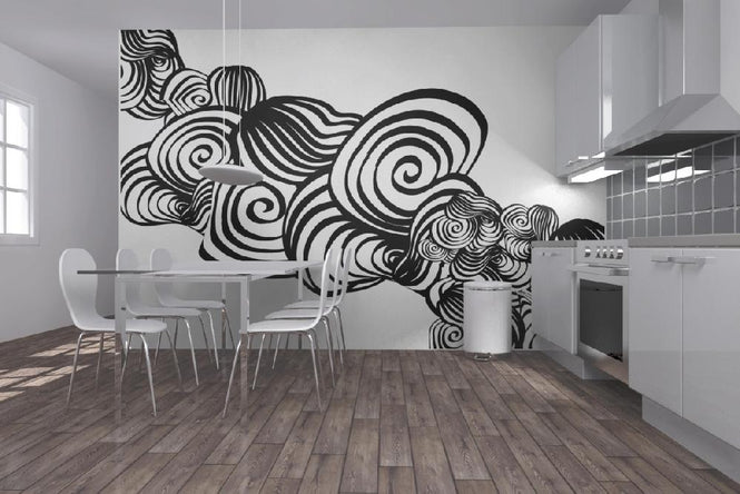 PHOTOWALL / Abstract Tornado - b/w (e20300)