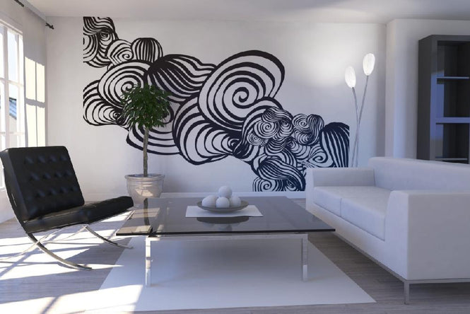 PHOTOWALL / Abstract Tornado - b/w (e20300)