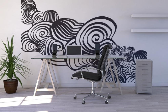 PHOTOWALL / Abstract Tornado - b/w (e20300)