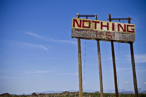 PHOTOWALL / Road Sign - Nothing (e20343)