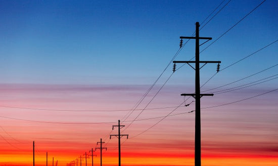 PHOTOWALL / Power Lines at Sunset (e20364)