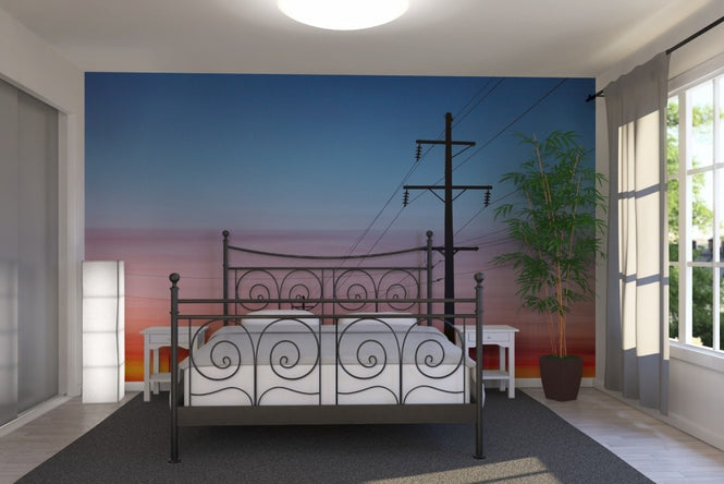 PHOTOWALL / Power Lines at Sunset (e20364)