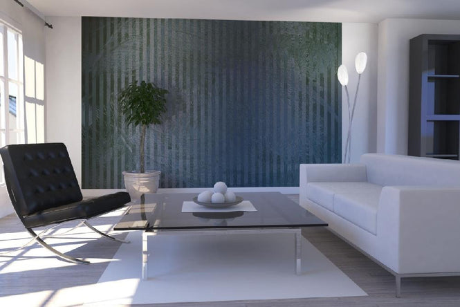 PHOTOWALL / Abstract Specular Reflections - Green Grey (e20460)