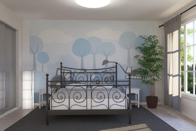 PHOTOWALL / Countryside - Blue (e20603)