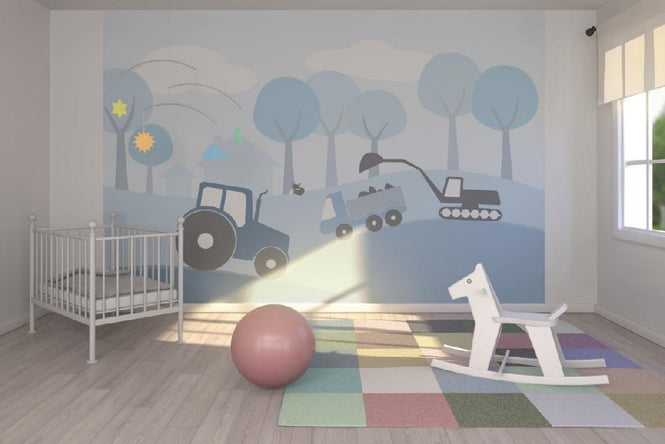 PHOTOWALL / Countryside - Blue (e20603)