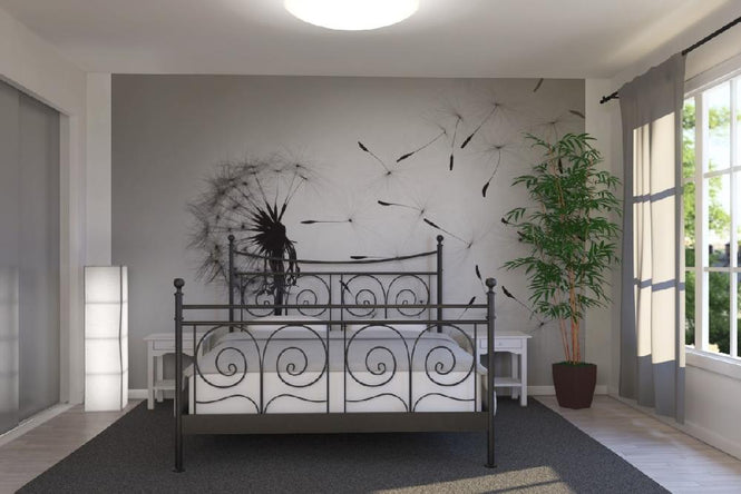 PHOTOWALL / Dandelion - Black White (e20742)