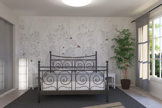 PHOTOWALL / Madame De Pompadour - Silver (e20774)