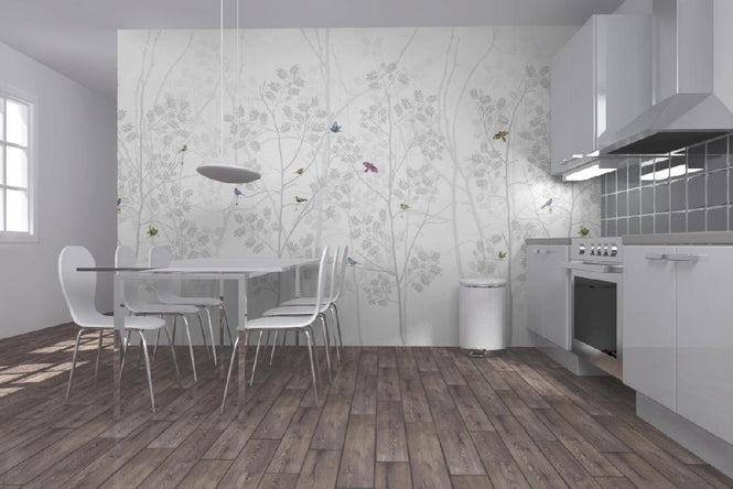 PHOTOWALL / Madame De Pompadour - Silver (e20774)