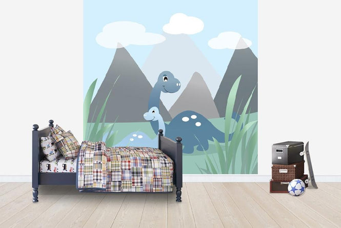 PHOTOWALL / Dinoland - Blue (e20847)