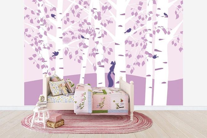 PHOTOWALL / Birch Forrest - Pink (e20880)
