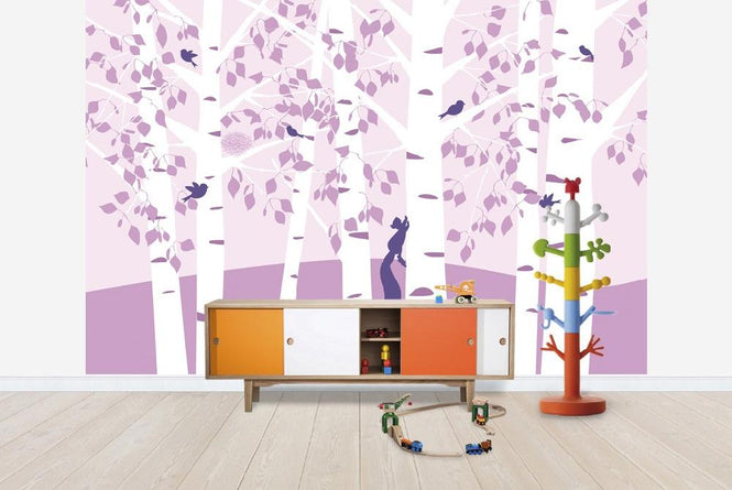 PHOTOWALL / Birch Forrest - Pink (e20880)