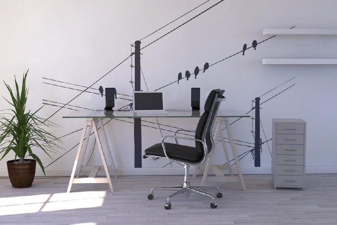 PHOTOWALL / Powerlines - Black (e20985)