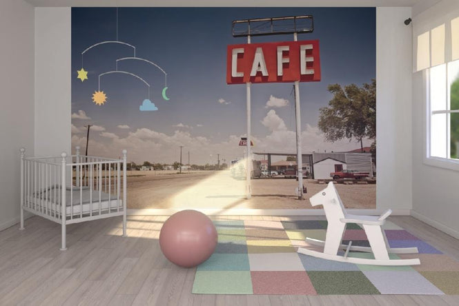 PHOTOWALL / Cafe Sign Route 66 (e21126)