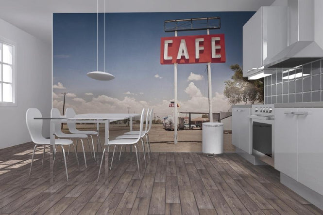 PHOTOWALL / Cafe Sign Route 66 (e21126)