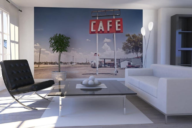 PHOTOWALL / Cafe Sign Route 66 (e21126)