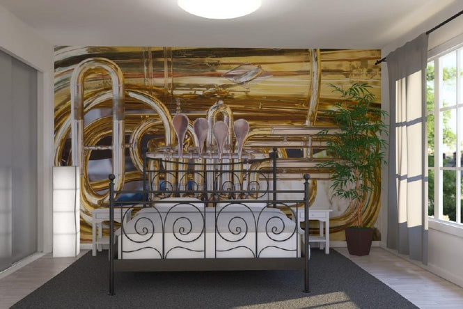 PHOTOWALL / Brass Horn Valv - Tuba (e21335)