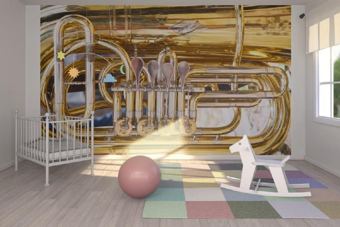 PHOTOWALL / Brass Horn Valv - Tuba (e21335)