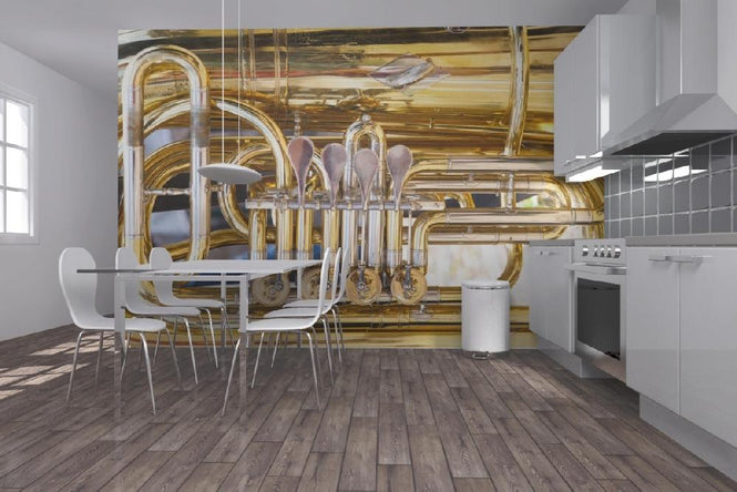 PHOTOWALL / Brass Horn Valv - Tuba (e21335)