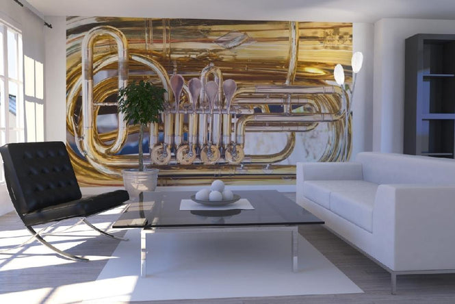 PHOTOWALL / Brass Horn Valv - Tuba (e21335)
